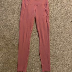 Pink full length leggings